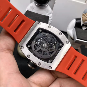 2026 Hot Selling Men's Tonneau Skeleton Automatic <b>Watch</b> Diamond <b>Set</b> Luxury Designer Mechanical Wristwatch OEM - Product Image 5