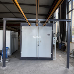 Equipo de pintura de recubrimiento en polvo de calefacción eléctrica certificado CE de Ailin puertas de horno de recubrimiento en polvo en ambos lados con rieles superiores - Product Image 2