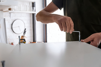Kit d'outils ménagers, ensemble d'outils à main avec boîte à outils, kit d'entretien domestique personnalisable, kit d'outils essentiels pour la maison, outils robustes