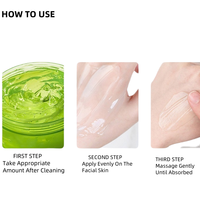 Gel de Aloe Vera más vendido, crema hidratante antiacné para la cara de ácido hialurónico, todo tipo de piel, contrato de personalización OEM