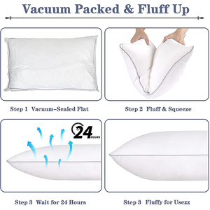 Luxury Hotel Quality Plush Cooling Gel Filling Washable Down Alternative Microfiber <strong>King</strong> Size Bed <strong>Pillow</strong> for Side Back Sleeper - Product Image 6