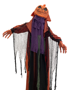 Decoración Animatrónica <span class=keywords><strong>de</strong></span> Hombre Calabaza Eléctrico para Halloween, <span class=keywords><strong>de</strong></span> Pie, Oscilante, con Ojos Rojos Brillantes, Sonido y Movimiento, a Pilas, para Exteriores - Product Image 4