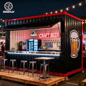 Contenedor <span class=keywords><strong>Bar</strong></span> Personalizado de 40 Pies con <span class=keywords><strong>Terraza</strong></span>, Fabricado en China, Usado para Kioscos de Cerveza, Café y Comida, 2026 - Product Image 1