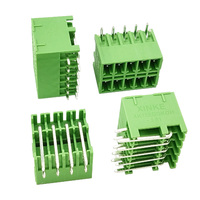 Bloc de bornes PCB à profil bas, pas de 3,81 mm, mâle-femelle, double rangée, droit et coudé, avec connecteur à ressort