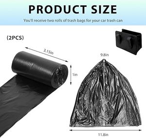 Trash Bags Roll <b>Pack</b> <b>Flat</b> Breakaway Garbage Bags Household Trash Liners Suitable for Kitchen, Bathroom, Office - Product Image 2