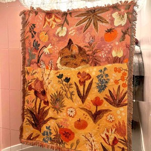 <span class=keywords><strong>Tapisserie</strong></span> d'art style INS et peinture à l'huile, couverture tricotée pour canapé, tapis, décoration murale - Product Image 4