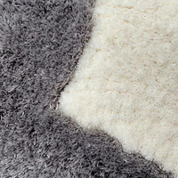 Tapis de bain en polyester jacquard uni antidérapant à poils courts, tapis de douche en microfibre bicolore pour usage domestique