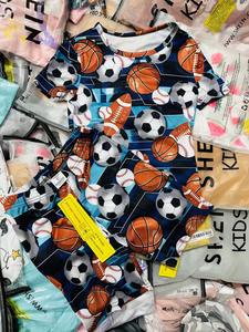 Vente en gros Vêtements pour garçons et filles d'âge mixte Ensembles de tissus en coton à la mode pour enfants de 0 à 12 ans Style d'été décontracté Imprimé doux - Product Image 5