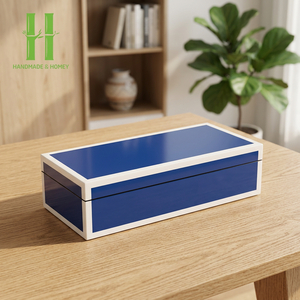 New Trend Lacquer Box Jewelry Custom High Gloss Lacquer Luxury Gift Wooden Jewelry Packaging Box OEM Made in <b>Vietnam</b> - Product Image 1