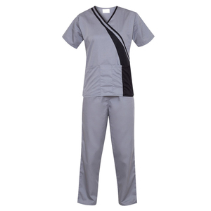 Stylish Cotton Blends Unisex Hospital Uniforms Comfortable Nurse <b>Scrubs</b> Customized Color & Logo All Seasons <b>Scrub</b> <b>Sets</b> - Product Image 5