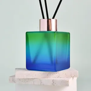 Individuelle Eigenmarke Glas-Diffusflasche Blumenduft Öl Schilf-Diffusor Luftfrischer