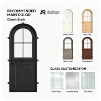 Porte Arquée en Fer Forgé de Luxe Faite à la Main, Utilisation Commerciale Moderne, Entrée Intérieure, Taille Personnalisée, Vente en Gros, Approvisionnement Direct Usine