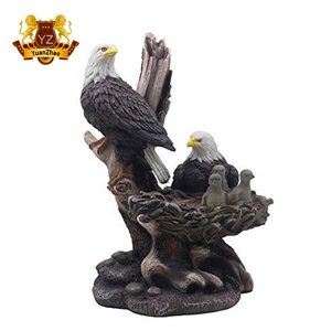 Ornements d'extérieur, sculpture d'<span class=keywords><strong>aigle</strong></span> en fibre de verre grandeur nature, <span class=keywords><strong>aigle</strong></span> ailé en résine à vendre - Product Image 3