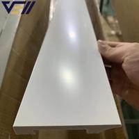 Plinthe en PS blanc pur de longueur standard, fabrication OEM VELL