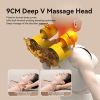 Coussin de massage électrique tendance en cuir PU avec chaleur et vibrations pour la relaxation à domicile et au bureau, vente en gros OEM