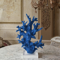 Abstrait créatif nordique maison Art bleu résine cristal décor bureau salon artisanat pièce maîtresse chambre Table objets décoratifs