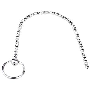 Bâton de massage de prostate en acier inoxydable pour homme, perles de prostate, baguette de stimulation du point G, double gode, jouet <span class=keywords><strong>sexuel</strong></span> vaginal, gode anal, BDSM - Product Image 4