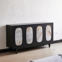 Meuble de rangement de salon de style moderne et luxueux, en bois massif antique, grande capacité, écologique