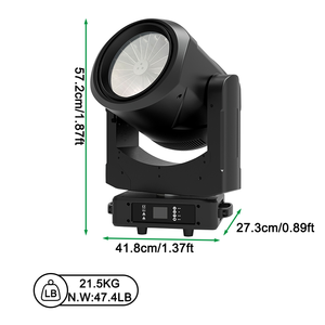 ไฟหัวขยับ Igracelite 4x60W RGBW LED พร้อมซูม บีม วอช 3-in-1 เอฟเฟคเทอร์โบแฟน สำหรับเวที ดิสโก้ ดีเจ คลับ - Product Image 2