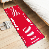 Tapis de garage personnalisé pour moto - Tapis de sol en nylon imprimé haute définition pour la marque des équipes de course et l'affichage en garage