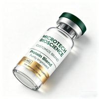 Autocollants personnalisés pour peptides sous marque privée, flacons de 2 ml, 5 ml, 10 ml pour la gestion du poids et les soins anti-âge
