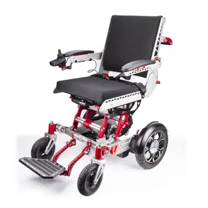 Patented Portable Folding Aluminum Electric Wheelchair Luxury Automatic Electric Wheel Chair For Disabled