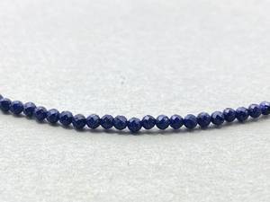 <b>Blue</b> Sandstone Necklace Dainty Gemstone Jewelry Micro Faceted <b>Beads</b> Crystal Necklace Minimalist Jewelry Tiny Gemstone Necklace - Product Image 5
