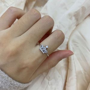 Dylam Custom 925 Sterling Silver <b>Couple</b> Cubic Zirconia Crown Shape Zircon Diamond Wedding Engagement <b>Rings</b> Jewelry Women <b>Ring</b> - Product Image 4