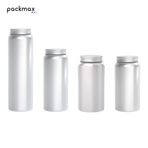Bouteille en aluminium hermétique à large ouverture de qualité alimentaire pour capsules, vitamines, huile de poisson - Pot à pilules avec couvercle en plastique à vis - Vente en gros - Product Image 1