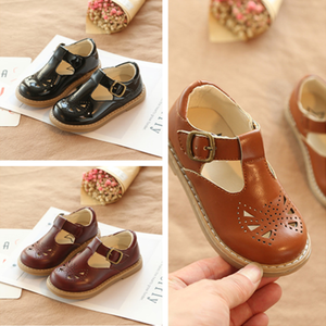 Chaussures tendance pour bébés filles, style princesse, en cuir, pour fêtes d'anniversaire, avec bride en T, 2-7 ans - Product Image 4