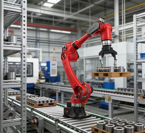 Bras robotisé avec PLC et moteur, solution d'automatisation de soudage robotique industrielle articulée à 6 axes, IP54 - Product Image 1