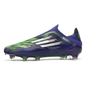 Chaussures <span class=keywords><strong>de</strong></span> football Futsal Messi <span class=keywords><strong>Neymar</strong></span> personnalisables en gros, chaussures <span class=keywords><strong>de</strong></span> sport antidérapantes pour hommes/femmes, mode en caoutchouc PU été - Product Image 3