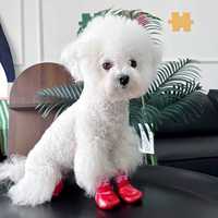 Chaussettes pour chien pour trottoir chaud/froid, chaussettes pour chiot, empêchent de lécher les pattes, grattage, antidérapantes, bottes pour animaux de compagnie et protection des pattes pour sols en bois dur