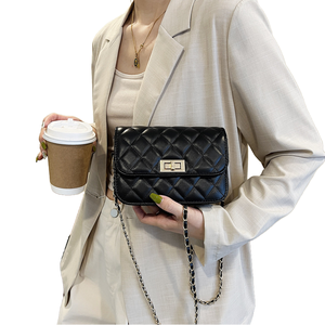 Jianghu Hot Sale 1 MOQ Women's PU Fashion Lady Candy Waterproof Crossbody <b>Sling</b> Bag Chains Diamonds Summer Spring Autumn Winter - Product Image 1