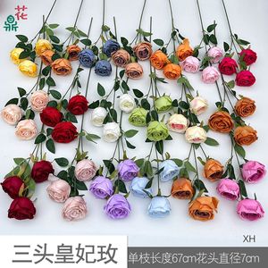 Fleurs artificielles en soie Rose Royale pour arrangements floraux de mariage, allées et décoration murale florale d'hôtel - Product Image 4