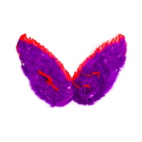 Ailes d'ange pour Halo et mariage, bandeau personnalisé, taille et couleur teinte, plume d'ange, arc-en-ciel, Marabou