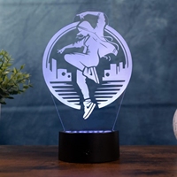 Lampe de table Street Dance, Street Culture, USB LED 3D, veilleuse, cadeau original, lampe décorative intelligente d'intérieur, lampe en acrylique gravée