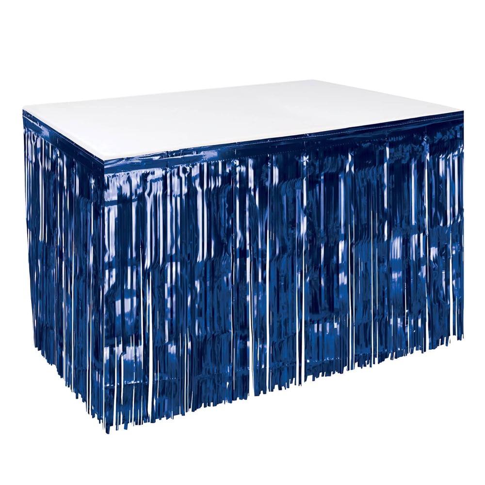 タンゴスリット鉄板10枚 Foil Fringe Table Skirts - Elegant Party Decor Solutions