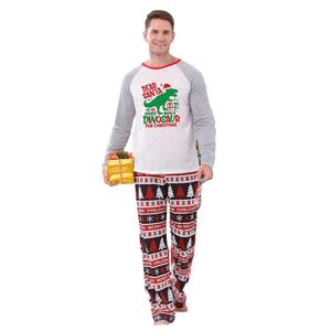Conjunto <span class=keywords><strong>de</strong></span> Pijamas Navideños al por Mayor para <span class=keywords><strong>Hombre</strong></span>, Cuello Redondo, Manga Larga, Estampado <span class=keywords><strong>de</strong></span> Flamencos, Dinosaurios, Muñecos <span class=keywords><strong>de</strong></span> Nieve y Árboles <span class=keywords><strong>de</strong></span> Navidad, Ropa <span class=keywords><strong>de</strong></span> Dormir Festiva - Product Image 1