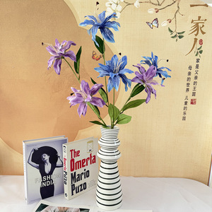 Flores Artificiales de Lirio Simuladas al Estilo Monet, Arreglo Floral de Seda Colorido, Decoración para Bodas, Accesorios para Fotografía en Exteriores, Decoración del Hogar - Product Image 3