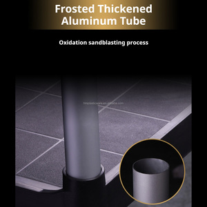 Restaurant commercial Tube en aluminium 3 niveaux dîner en plastique Service alimentaire chariot de service chariot - Product Image 6