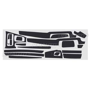 19 piezas RHD para BMW Serie 5 F10 F18 2011-2017, Adhesivos para el Tablero Interior del Coche con Patrón de Fibra de Carbono Brillante/3D Mate - Product Image 5