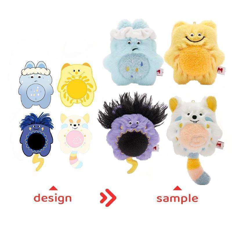 Custom plush keychains