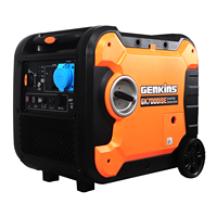 6000W Leiser 4-Takt Inverter-Generator mit Autostart und Fernstart, 50Hz 1-Phasig, Tragbare Notstromversorgung, CE EPA III Zertifiziert, 7h
