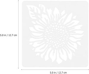 Pochoirs <span class=keywords><strong>de</strong></span> fleurs pour la peinture sur bois, papillons <span class=keywords><strong>de</strong></span> <span class=keywords><strong>tournesol</strong></span>, modèles <span class=keywords><strong>de</strong></span> pochoirs <span class=keywords><strong>de</strong></span> feuilles d'oiseaux pour la peinture, 36 feuilles - Product Image 2