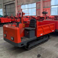 Mini-dumper automoteur sur chenilles, 25 CV, moteur diesel, pompe hydraulique, portatif, à chargement automatique, à bas prix