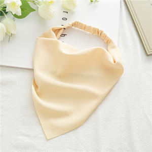 Nouveau bandeau élastique solide pour femmes, <span class=keywords><strong>chouchou</strong></span> Triangle bandana, cravates, foulard, accessoires pour cheveux, Turban, - Product Image 4