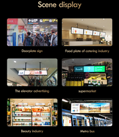 Layar Monitor LCD Ultra-Lebar 37 Inci untuk Tampilan Digital di Tepi Rak, Layar Iklan untuk Toko Ritel