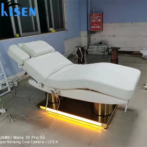 Lit de massage électrique multifonctionnel Kisen pour salon, spa et clinique, avec base en acier inoxydable et double colonne - Product Image 6