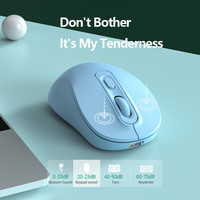 Mini souris de bureau Portable 2.4GHz optique sans fil Rechargeable silencieux 1600 DPI réglable confortable pour L/R remis
